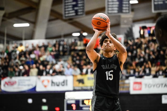 West Linn Tualatin 6A Oregon boys basketball final Naji Saker 1 -91